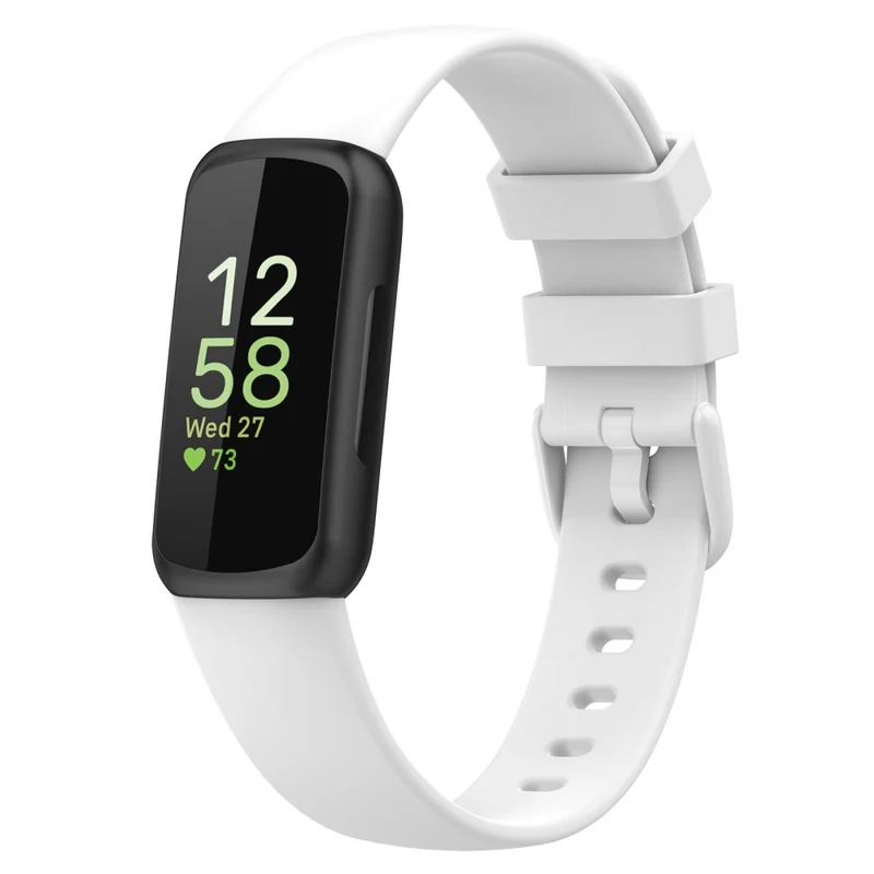 Fitbit Inspire 3 Silicone Wristband Sports Watch Strap, Size: L