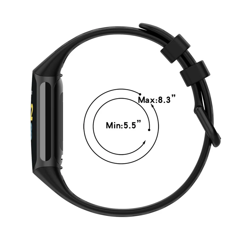 Fitbit Charge 6 / Charge 5 Replacement Wrist Band Breathable Silicone Smartwatch Strap
