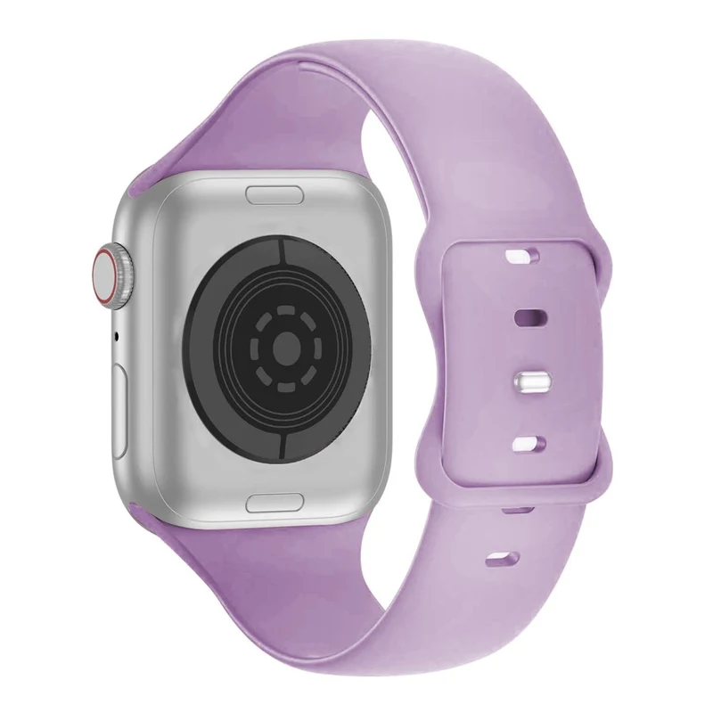 KALEBOL Apple Watch 49mm / 45mm / 44mm / 42mm Silicone Watch Strap, Size: S / M - Smoke Purple