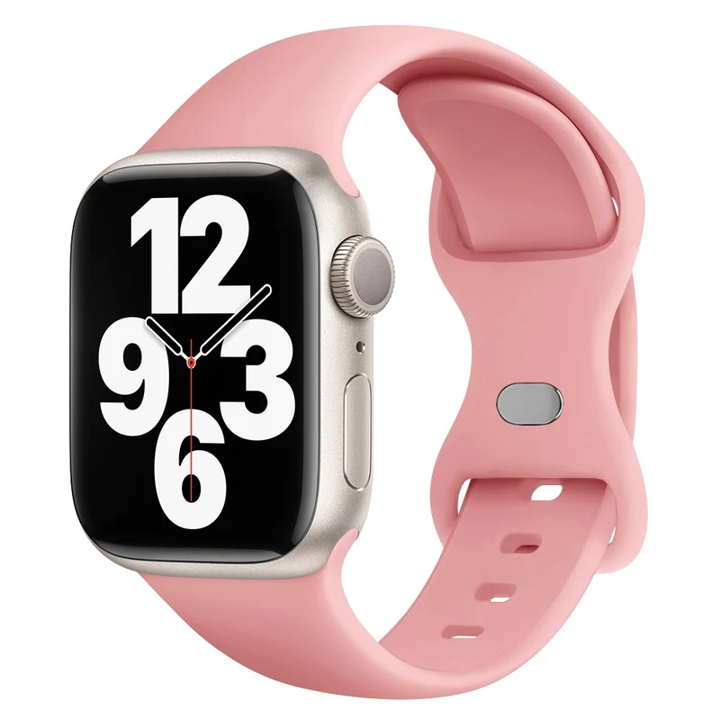 KALEBOL Apple Watch 49mm / 45mm / 44mm / 42mm Silicone Watch Strap, Size: S / M - Smoke Purple