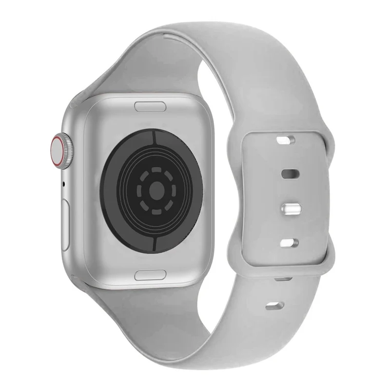KALEBOL Apple Watch 49mm / 45mm / 44mm / 42mm Silicone Watch Strap, Size: S / M - Smoke Purple