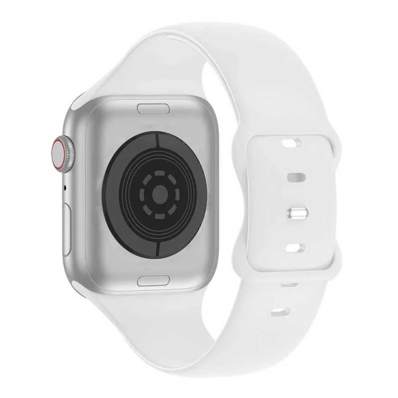 KALEBOL Apple Watch 49mm / 45mm / 44mm / 42mm Silicone Watch Strap, Size: S / M - Smoke Purple