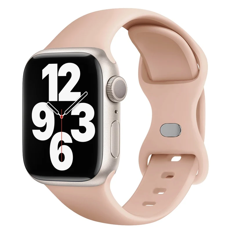 KALEBOL Apple Watch 49mm / 45mm / 44mm / 42mm Silicone Watch Strap, Size: S / M - Smoke Purple