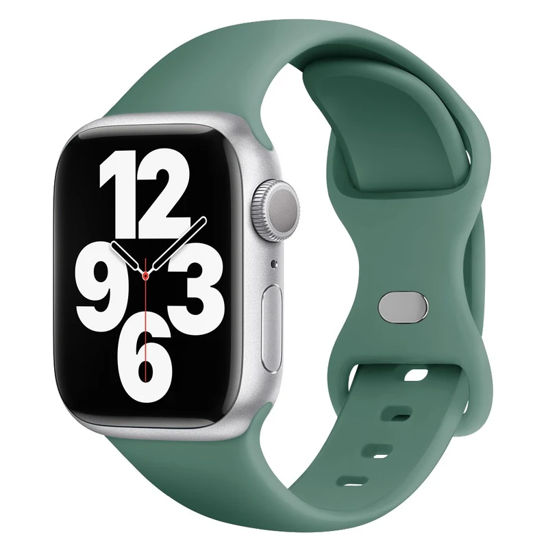 KALEBOL Apple Watch 49mm / 45mm / 44mm / 42mm Silicone Watch Band, Size: L