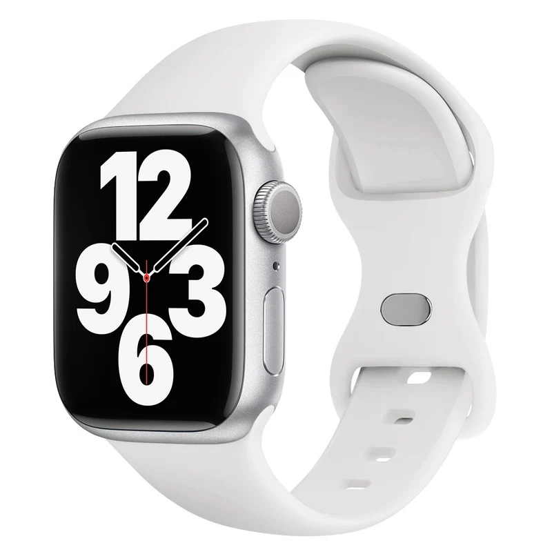 KALEBOL Apple Watch 49mm / 45mm / 44mm / 42mm Silicone Watch Band, Size: L
