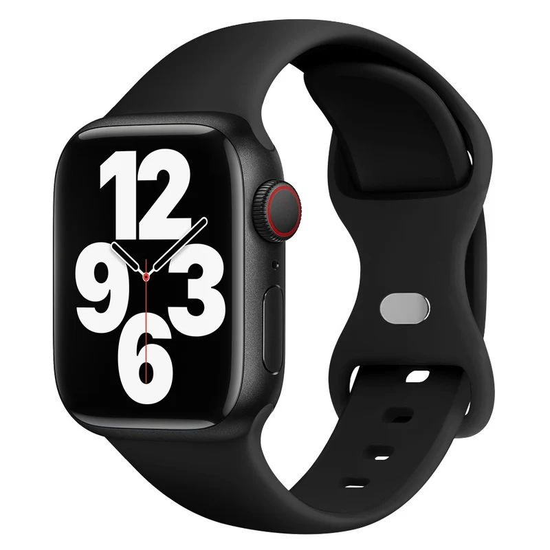 KALEBOL Apple Watch 49mm / 45mm / 44mm / 42mm Silicone Watch Band, Size: L