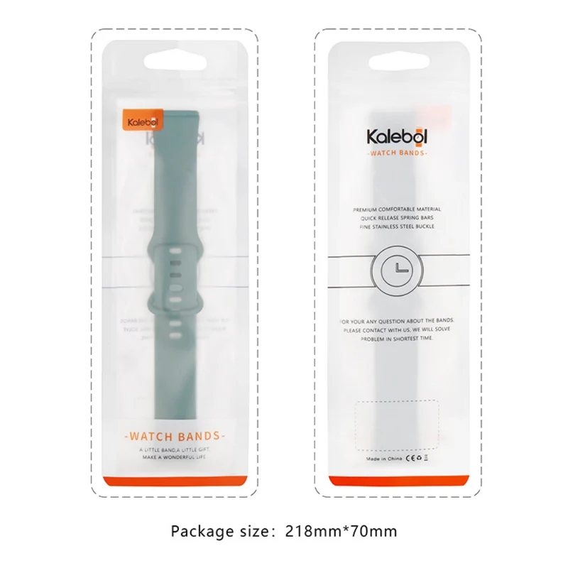 KALEBOL Apple Watch 49mm / 45mm / 44mm / 42mm Silicone Watch Band, Size: L
