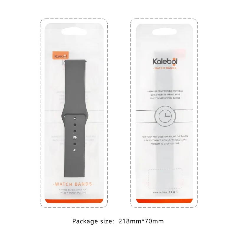 KALEBOL Apple Watch 49mm / 45mm / 44mm / 42mm Silicone Watch Straps, Size: S / M - Light Grey