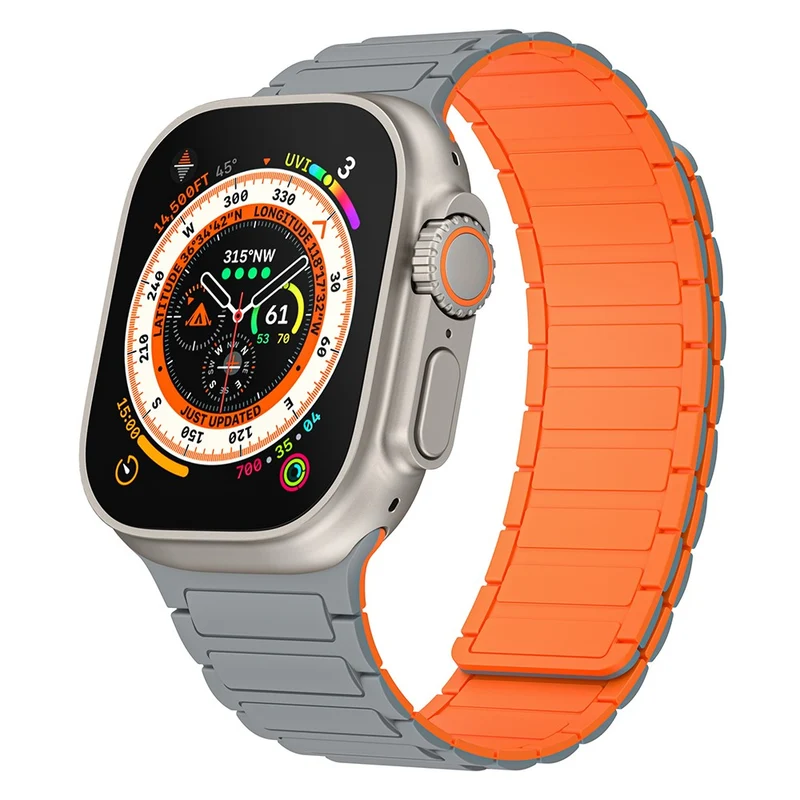 Apple Watch 49mm / 45mm / 44mm / 42mm Magnetic Silicone Watch Band