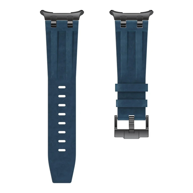 Samsung Galaxy Watch Ultra 2 Solides Lederarmband (Dunkelblau)