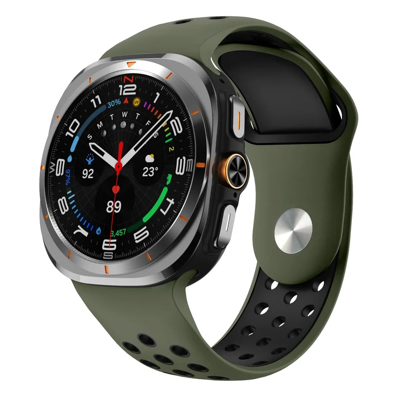 Samsung Galaxy Watch Ultra 2 Sportarmband (Armeegrün/Schwarz)