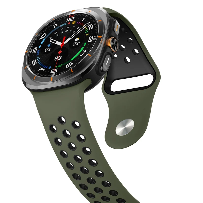 Samsung Galaxy Watch Ultra 2 Sportarmband (Armeegrün/Schwarz)