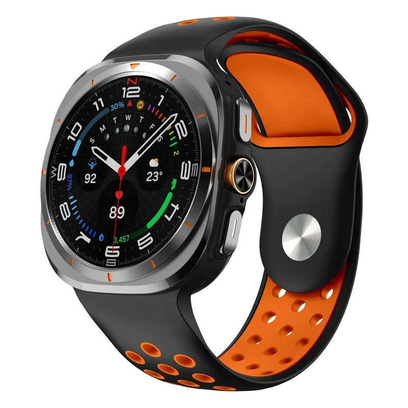 Samsung Galaxy Watch Ultra 2 Sportarmband (Schwarz/Orange)