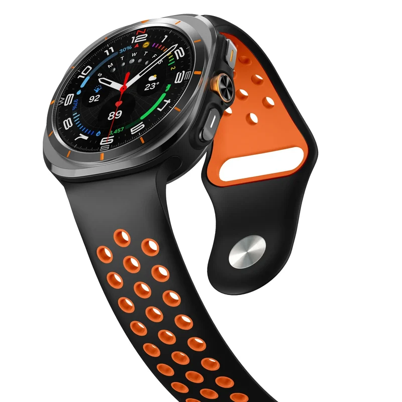 Samsung Galaxy Watch Ultra 2 Sportarmband (Schwarz/Orange)