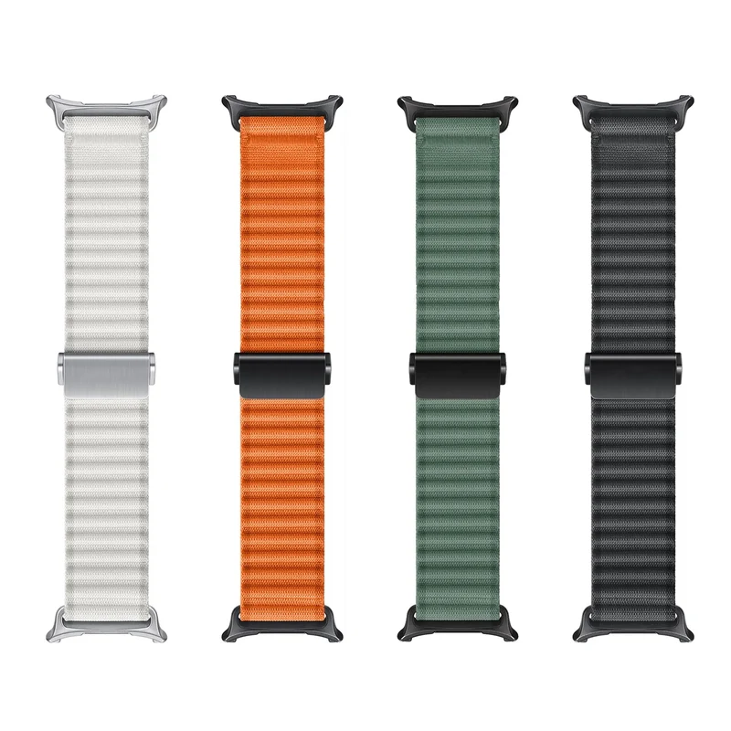 Samsung Galaxy Watch Ultra 2 Outdoor Nylonarmband (Dunkelgrün)