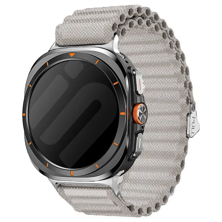 Samsung Galaxy Watch Ultra 2 Outdoor Nylonarmband (Weiß)