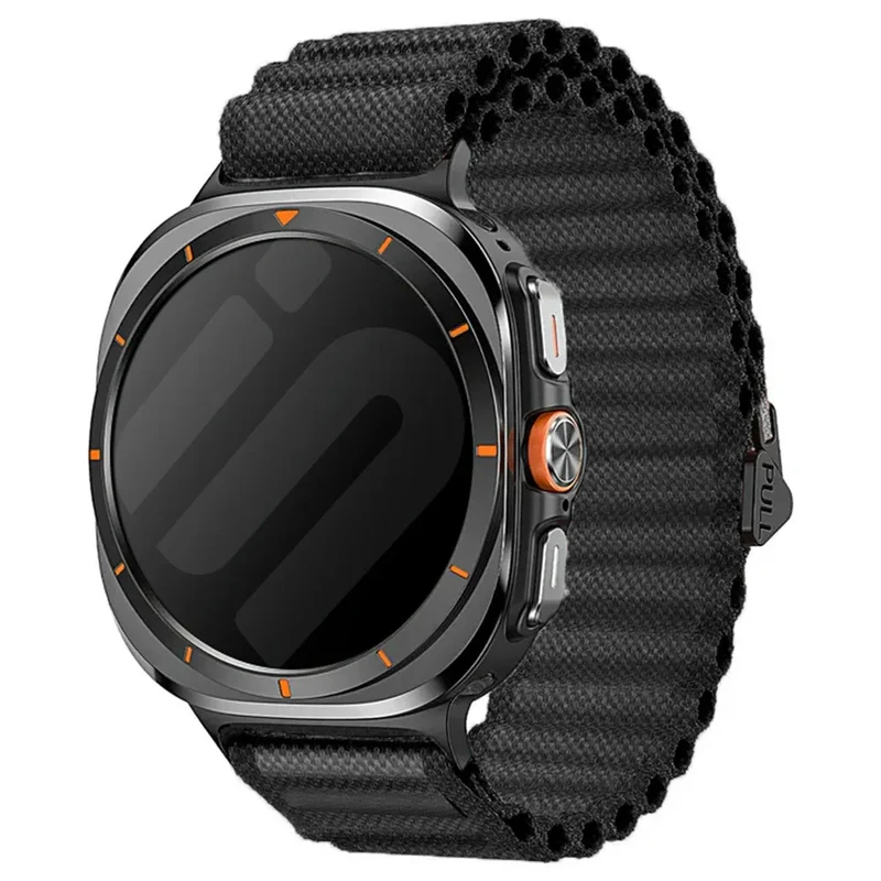 Samsung Galaxy Watch Ultra 2 Outdoor Nylonarmband (Schwarz)