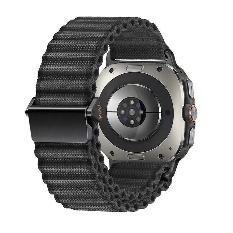 Samsung Galaxy Watch Ultra 2 Outdoor Nylonarmband (Schwarz)