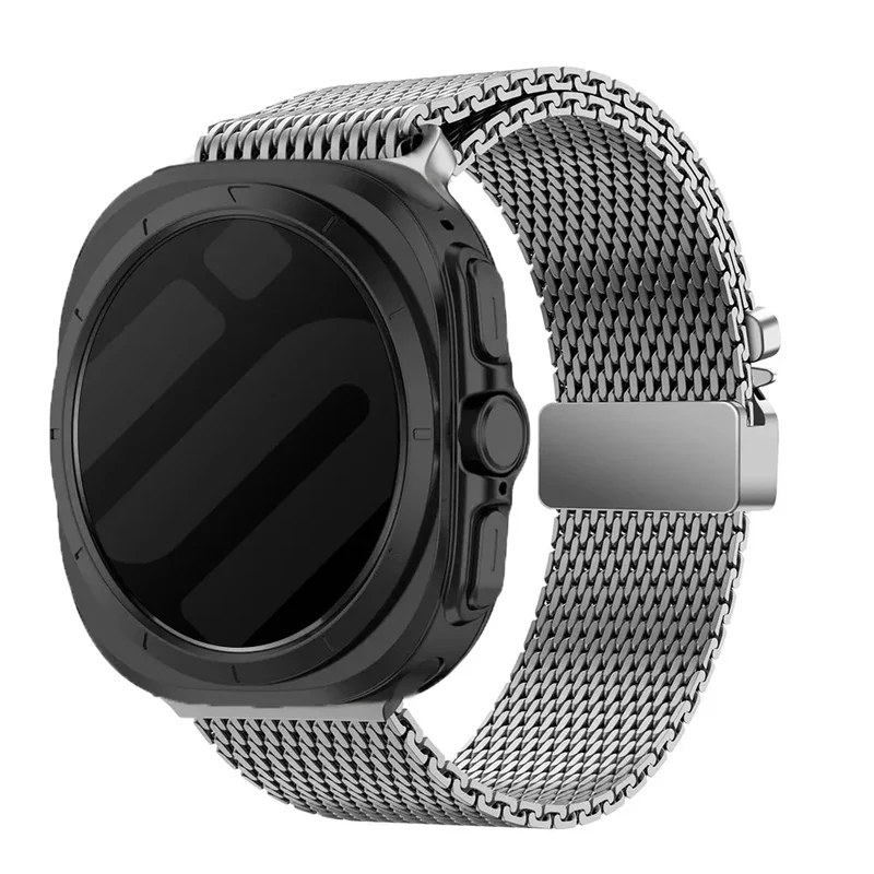 Samsung Galaxy Watch Ultra 2 Modernes Milanese Armband (Titan)