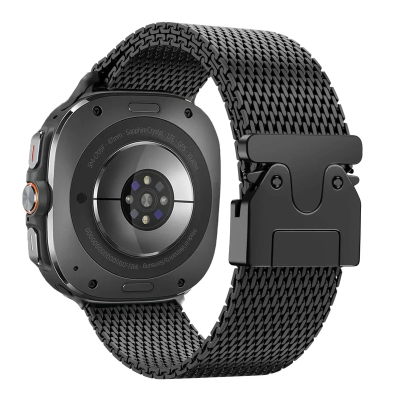 Samsung Galaxy Watch Ultra 2 Modernes Milanese Armband (Schwarz)