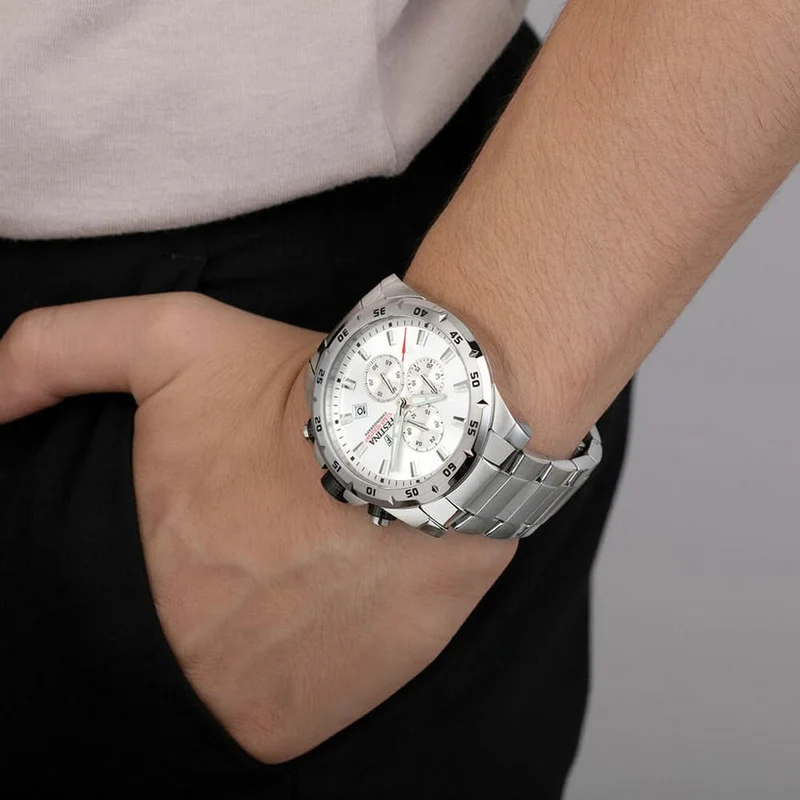 Festina Chrono Sport F20463/1 Herrenuhr • Sportliches Chronographen-Design • Robustes Edelstahlgehäuse