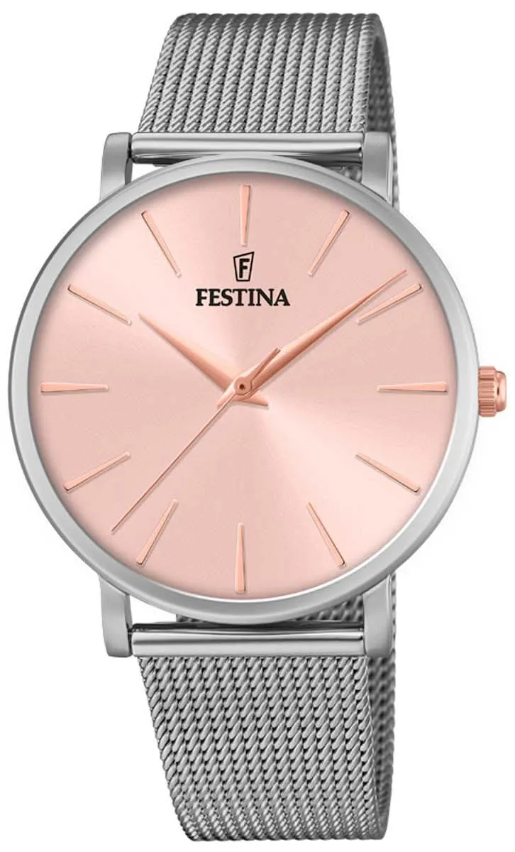 Festina Boyfriend F20475/2 Damenuhr • Elegantes Design • Edelstahl