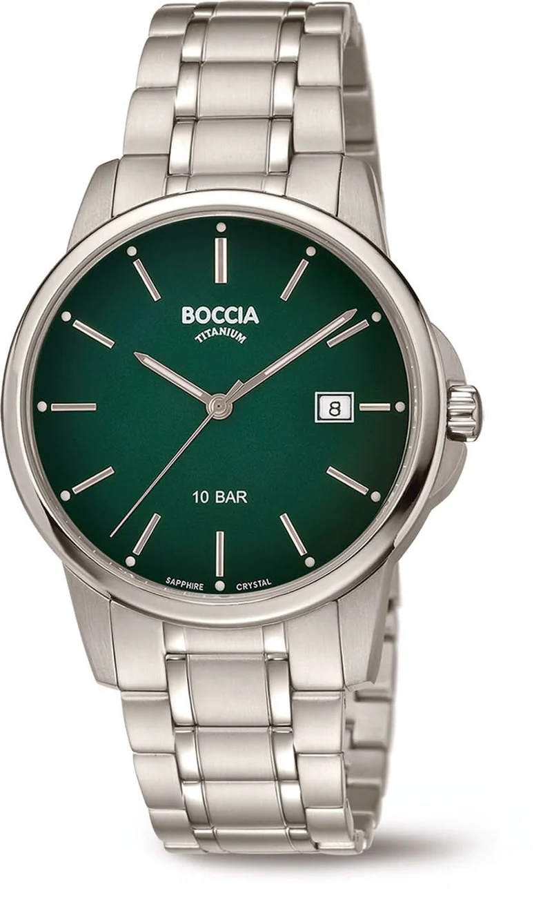 Boccia 3633-05 Herrenuhr - Reintitan - Antiallergisch