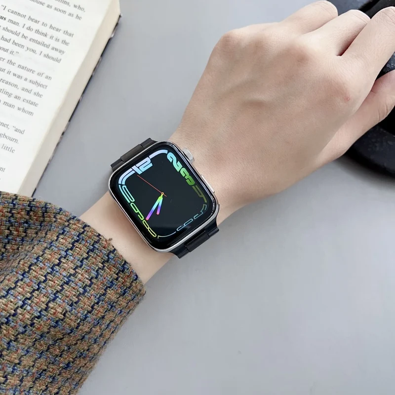 Apple Watch Series 49mm - 45mm - 44mm - 42mm Universal Stainless Steel Strap