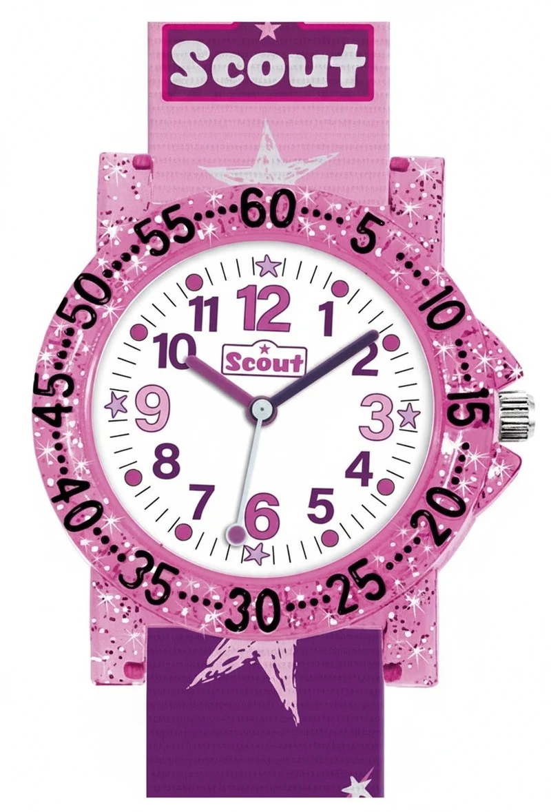 Scout Einhorn 375021 Mädchen-Uhr • Lernuhr • Robustes Design