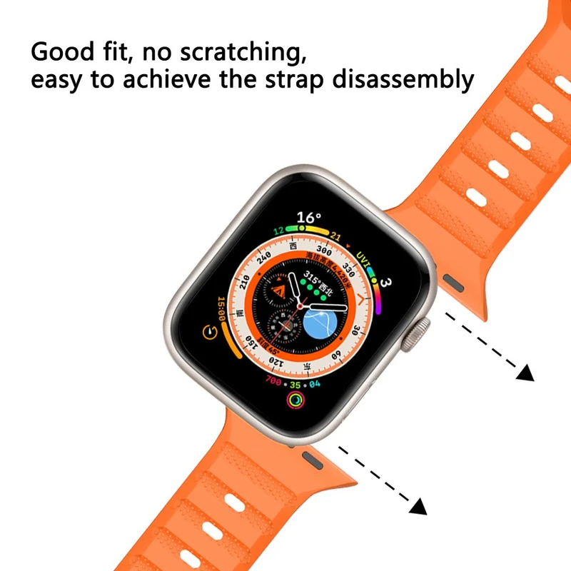 Apple Watch Series 49mm - 45mm - 44mm - 42mm Universal Fluororubber Watch Band