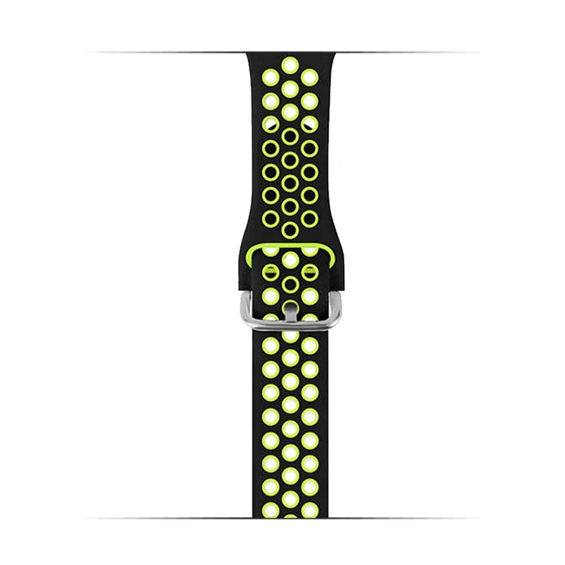 KALEBOL Apple Watch Series 49mm - 45mm - 44mm - 42mm Universal Silicone Watch Band - White+Black