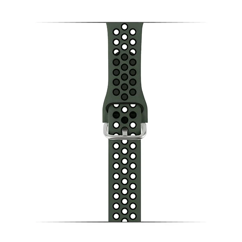 KALEBOL Apple Watch Series 49mm - 45mm - 44mm - 42mm Universal Silicone Watch Band - White+Black