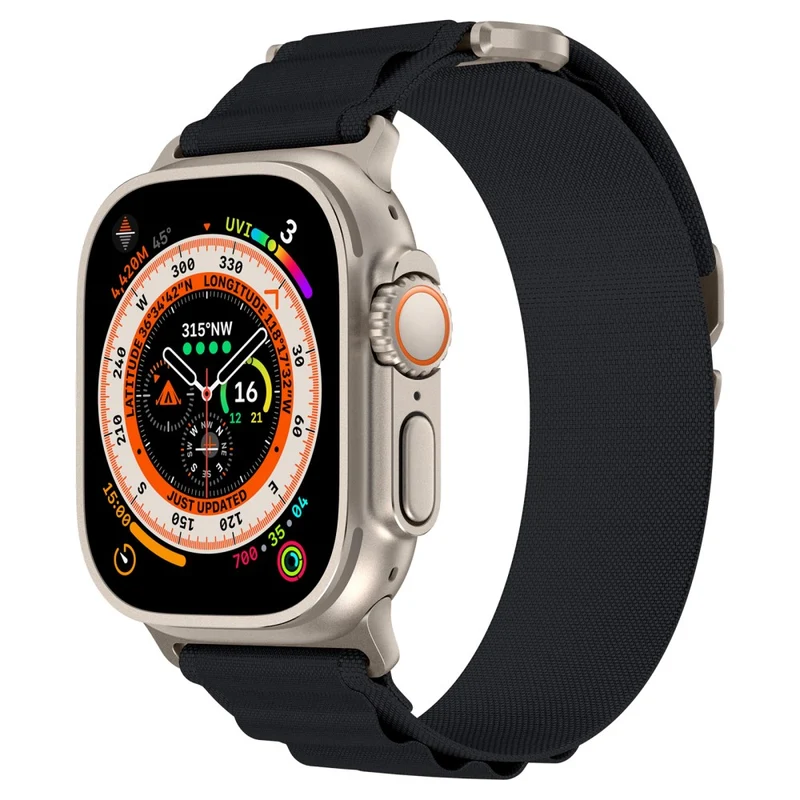 Apple Watch Series 49mm - 45mm - 44mm - 42mm Universal Loop Nylon Watch Band, Size: L