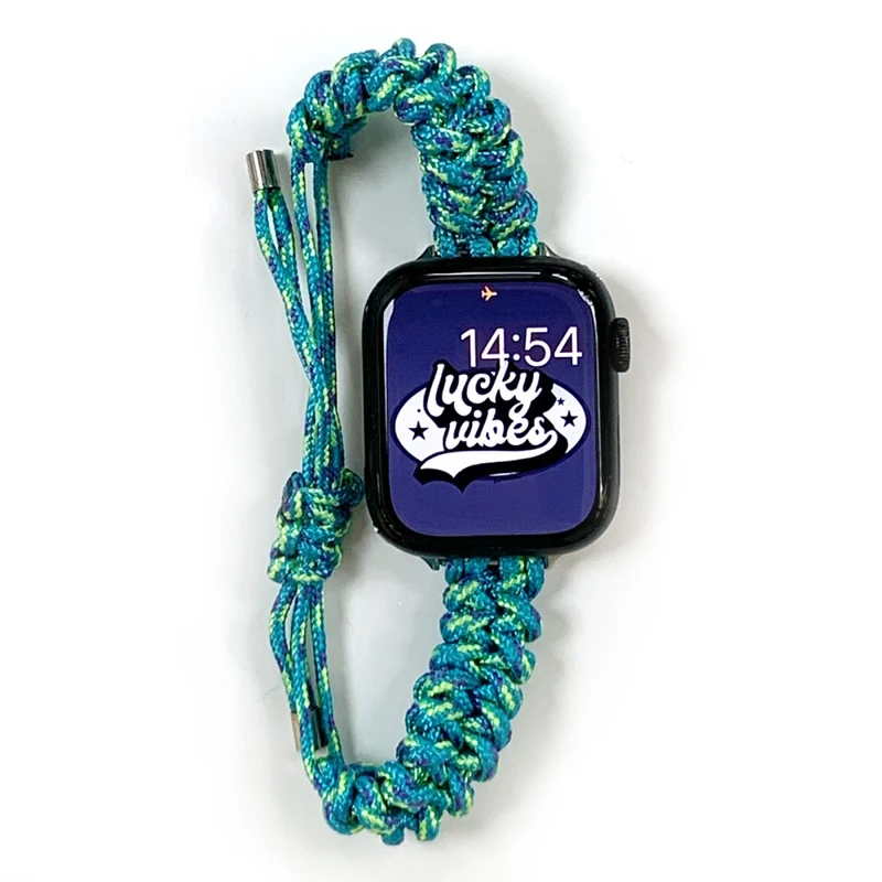 Apple Watch Series 49mm / 45mm / 44mm/ 42mm Watch Strap Braided Rope - Violet