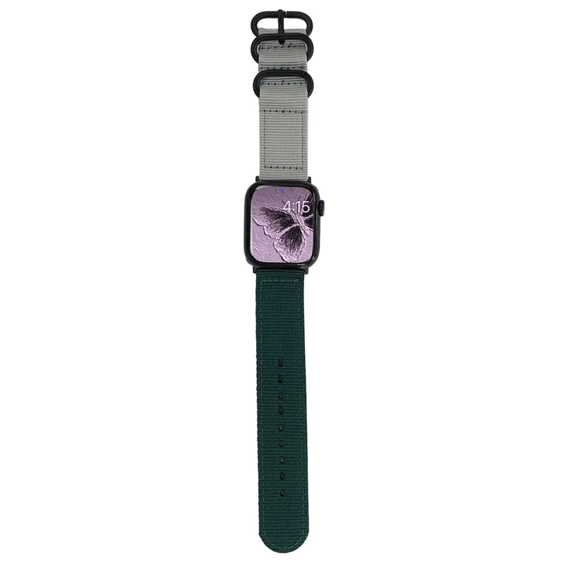 Apple Watch 49mm / 45mm / 44mm / 42mm Watch Band with Round Buckle - Yellow+Pink