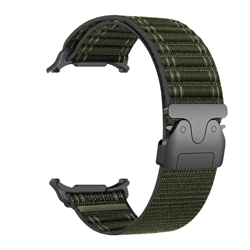 Samsung Galaxy Watch Ultra 2 Wave Nylonarmband mit P-Schnalle (Grün)