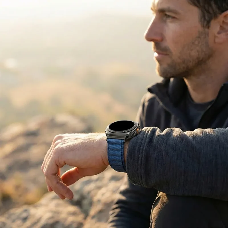 Samsung Galaxy Watch Ultra 2 Alpine Nylon Armband (Blau)