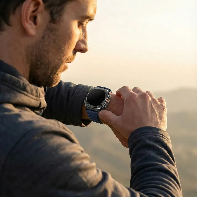Samsung Galaxy Watch Ultra 2 Alpine Nylon Armband (Blau)