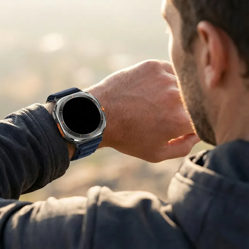 Samsung Galaxy Watch Ultra 2 Alpine Nylon Armband (Blau)