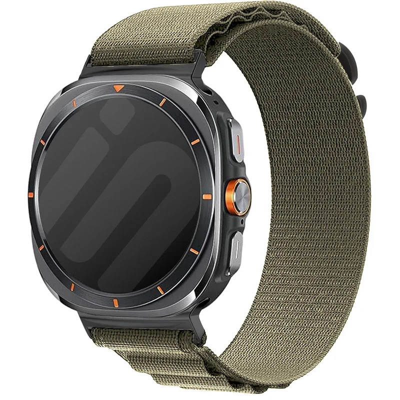Samsung Galaxy Watch Ultra 2 Alpine Nylon Armband (Olivgrün)