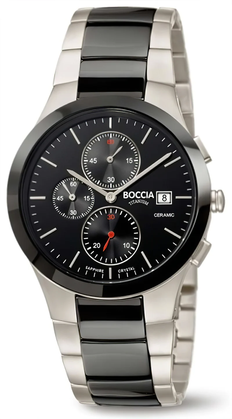 Boccia 3748-01 Herrenuhr - Reintitan - Saphirglas