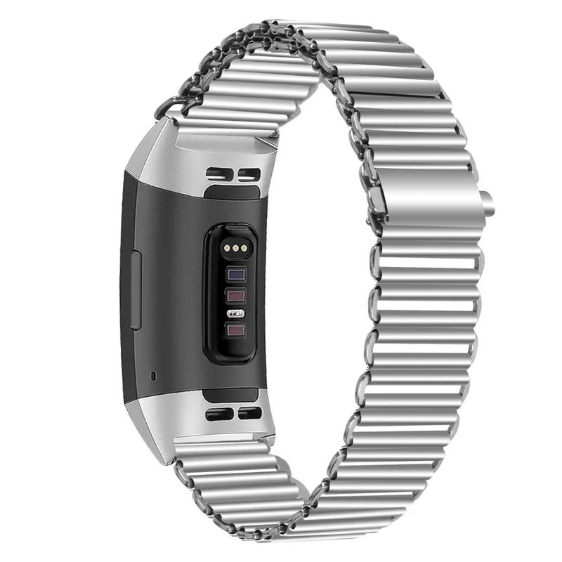 Fitbit Charge 3 / 4 / 3 SE Fashionable Smart Watch Band Stainless Steel Loop Back Strap