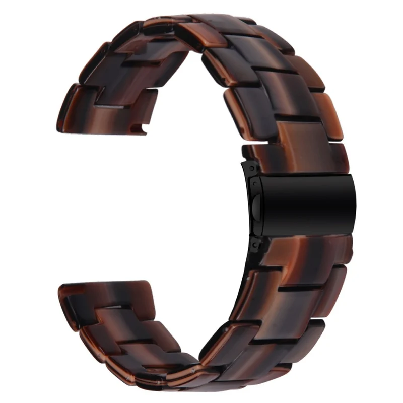 Donerton Resin Watch Band Waterproof Smart Watch Strap - Chocolate
