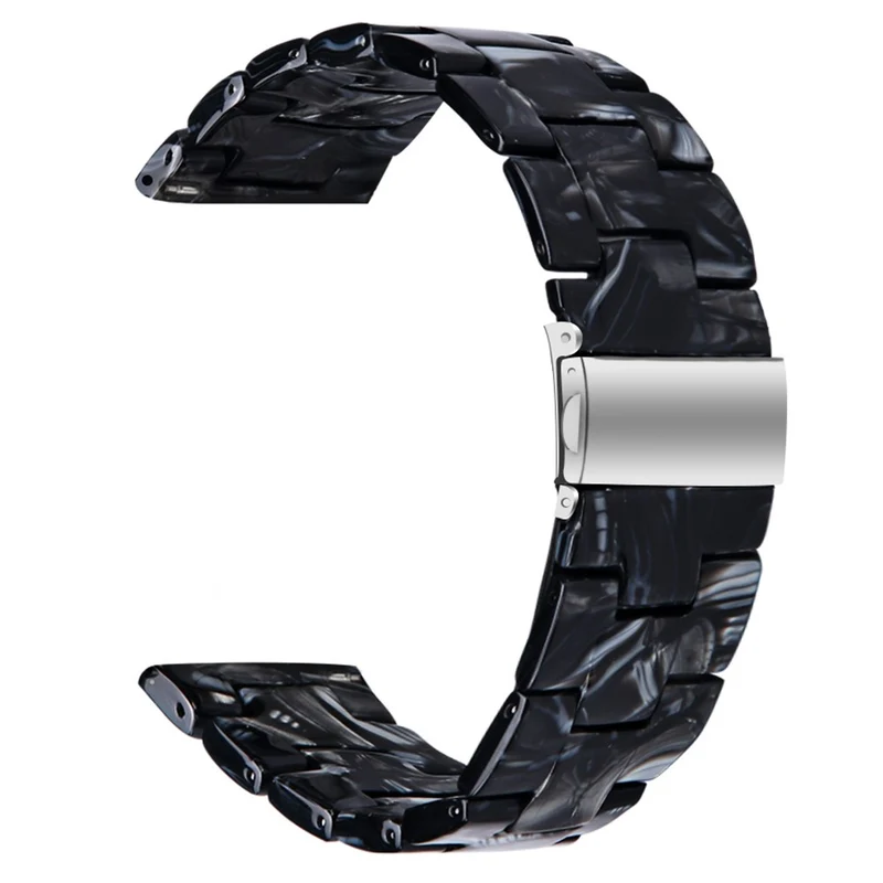 Donerton Resin Watch Band Waterproof Smart Watch Strap - Chocolate