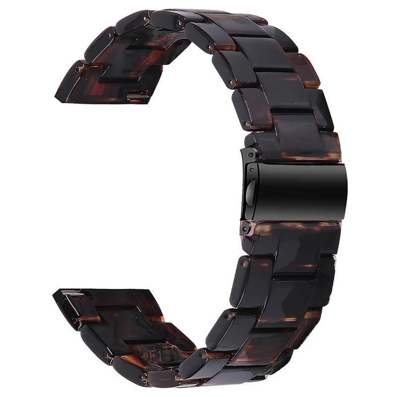 Donerton Resin Watch Band Waterproof Smart Watch Strap - Chocolate