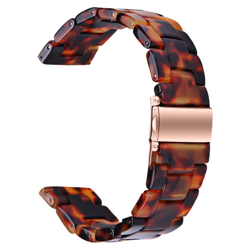 Donerton Smart Watch Replacement Watch Band Waterproof Resin Watch Strap - Leopard Printed