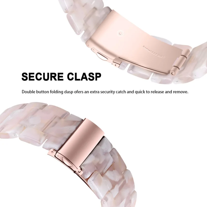 Donerton Smart Watch Replacement Watch Band Waterproof Resin Watch Strap - Leopard Printed