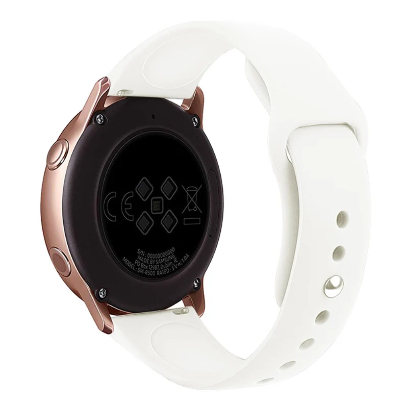 KALEBOL KLB-DKGJ-001 Huawei Watch GT 4 41mm / Garmin Venu 3S 18mm Silicone Band Watch Strap