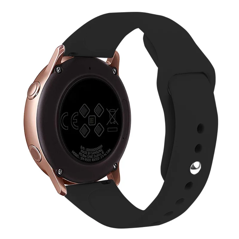 KALEBOL KLB-DKGJ-001 Huawei Watch GT 4 41mm / Garmin Venu 3S 18mm Silicone Band Watch Strap