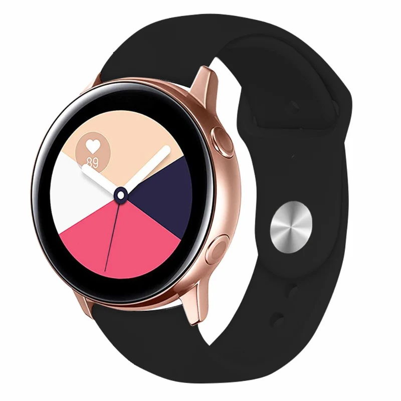 KALEBOL KLB-DKGJ-001 Huawei Watch GT 4 41mm / Garmin Venu 3S 18mm Silicone Band Watch Strap